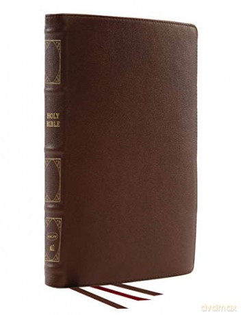 NKJV, Reference Bible, Classic Verse-by-Verse, Center-Column, Genuine Leather, Brown, Red Letter, Comfort Print: Holy Bible, New King James Version [KSIĄŻKA]