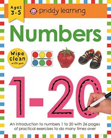 Numbers 1-20 (UK EDITION) (Wipe Clean Workbooks) - Roger Priddy [KSIĄŻKA]