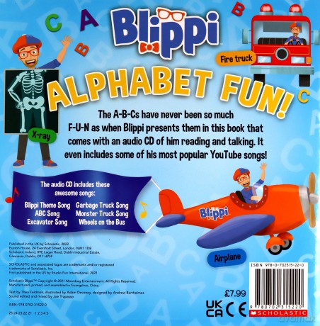 Official Blippi: Alphabet Fun! - Editors Of Blippi [KSIĄŻKA]