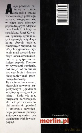 Wyznania Zabójcy Ojca Świętego - Wojciech Hrehorowicz [KSIĄŻKA]