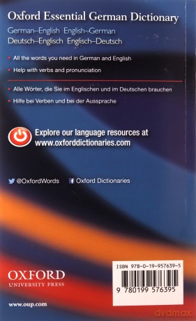 OXFORD ESSENTIAL GERMAN DICTIONARY. [KSIĄŻKA]