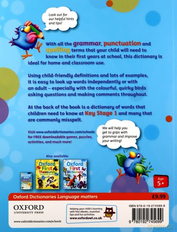 Oxford First Grammar, Punctuation and Spelling Dictionary - Jenny Roberts [KSIĄŻKA]