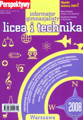Informator Gimnazjalisty 2008 Licea I Technika Warszawa [KSIĄŻKA]