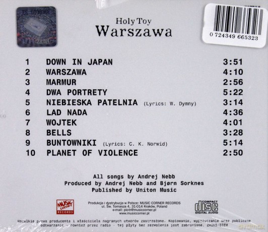 Holy Toy: Warszawa [CD]