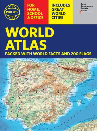 Philip's RGS World Atlas (A4): with Global Cities, Facts and Flags (Philip's World Atlas) - Philip's Maps [KSIĄŻKA]