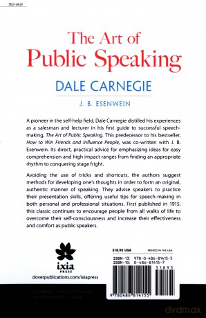 The Art of Public Speaking - Dale Carnegie [KSIĄŻKA]