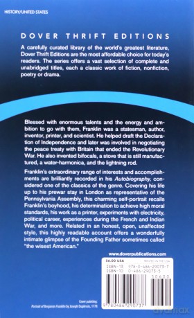 The Autobiography of Benjamin Franklin (Dover Thrift Editions) - Benjamin Franklin [KSIĄŻKA]