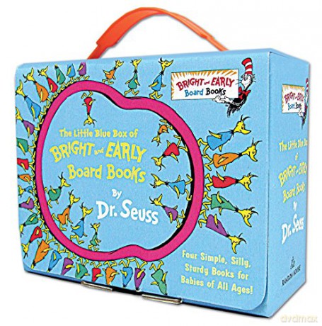 The Little Blue Box of Bright and Early Board Books: Hop on Pop; Oh, the Thinks You Can Think!; Ten Apples Up On Top!; The Shape of Me and Other Stuff - Dr Seuss [KSIĄŻKA]