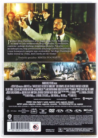 Fantastyczne zwierzęta: Tajemnice Dumbledore'a [DVD]