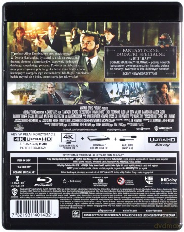 Fantastyczne zwierzęta: Tajemnice Dumbledore'a [Blu-Ray 4K]+[Blu-Ray]