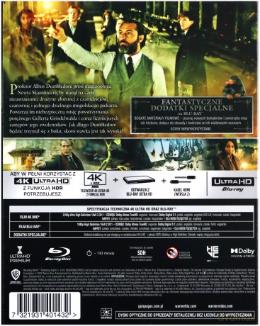 Fantastyczne zwierzęta: Tajemnice Dumbledore'a [Blu-Ray 4K]+[Blu-Ray]