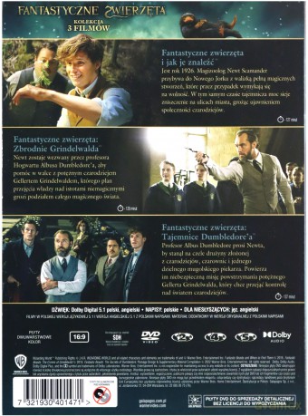 Fantastyczne Zwierzęta. Kolekcja 3 Filmów [3DVD]