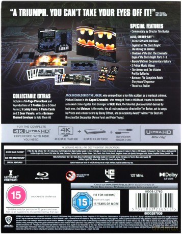 Batman (1989) (Ultimate Collector's Edition) (steelbook) [Blu-Ray 4K]+[Blu-Ray]