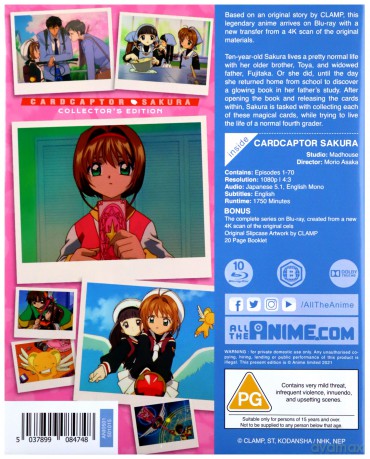 Cardcaptor Sakura Tv Season (Limited Collector's Edition) [10xBlu-Ray]