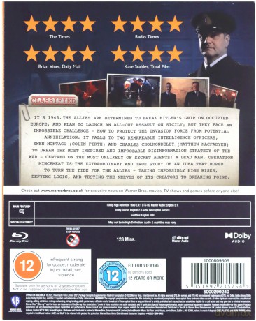 Operation Mincemeat (Operacja Mincemeat) [Blu-Ray]