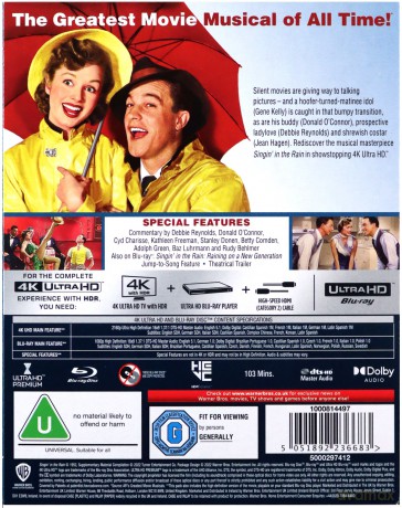 Singin' In The Rain (Deszczowa piosenka) [Blu-Ray 4K]+[Blu-Ray]