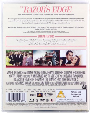 The Razor's Edge (Ostrze brzytwy) [Blu-Ray]+[DVD]