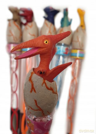 Bańki mydlane z figurką Dinozaura 140 ml 34cm mix