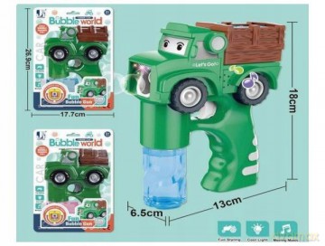 Pistolet na bańki auto ze światłem i dźwiękiem Hipo mix