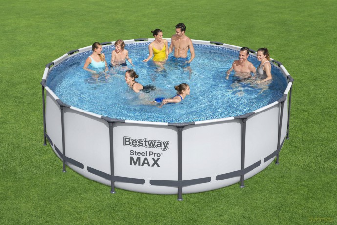 Basen stalażowy 457x122cm Steel Pro max 56420 BESTWAY