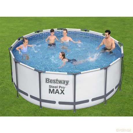 Basen stalażowy 457x122cm Steel Pro max 56420 BESTWAY