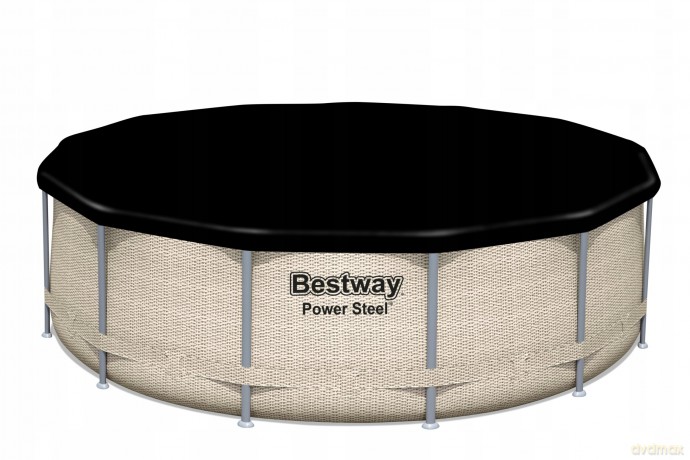 Basen stalażowy owalny Pro Steel 457x250x100 cm 56620 BESTWAY