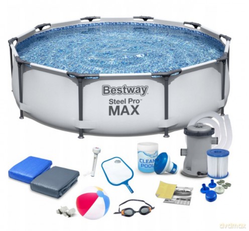 Basen stalażowy Pro Steel MAX 427x107 cm 56950 BESTWAY