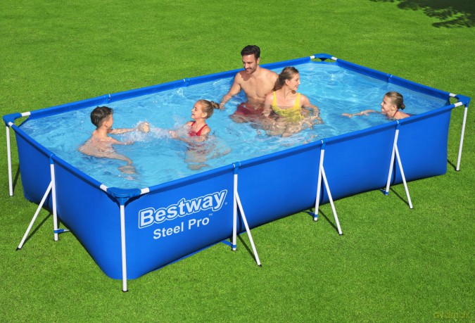 Basen stalażowy Steel Pro 400x211x81 cm 56424 BESTWAY