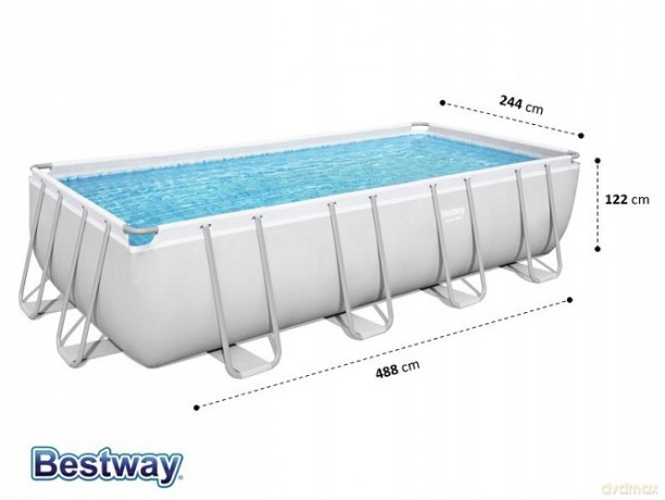 Basen stalażowy Steel Pro 488x244x122cm 56671 BESTWAY