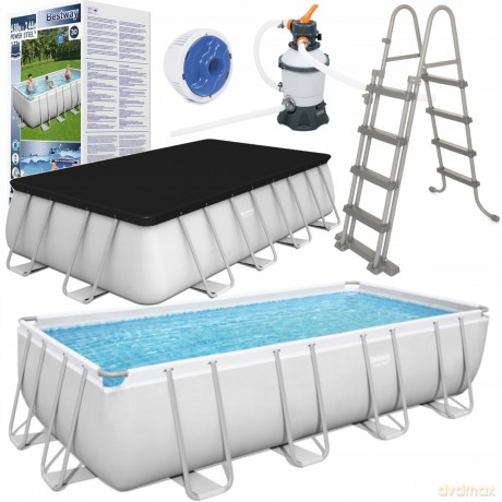Basen stalażowy Steel Pro 488x244x122cm 56671 BESTWAY