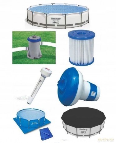 Basen stalażowy Steel Pro MAX 366x76 cm 56416 BESTWAY