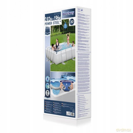 Basen stelażowy 282x196x84cm 56629 BESTWAY