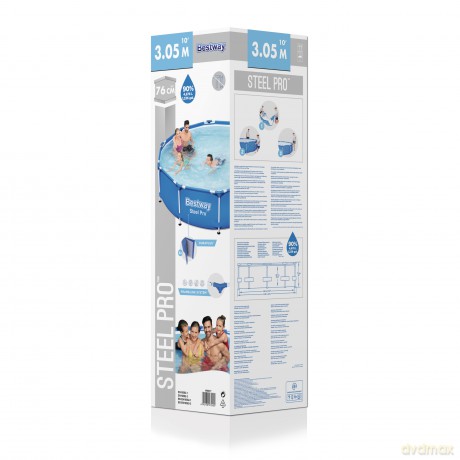Basen stelażowy 282x196x84cm 56629 BESTWAY