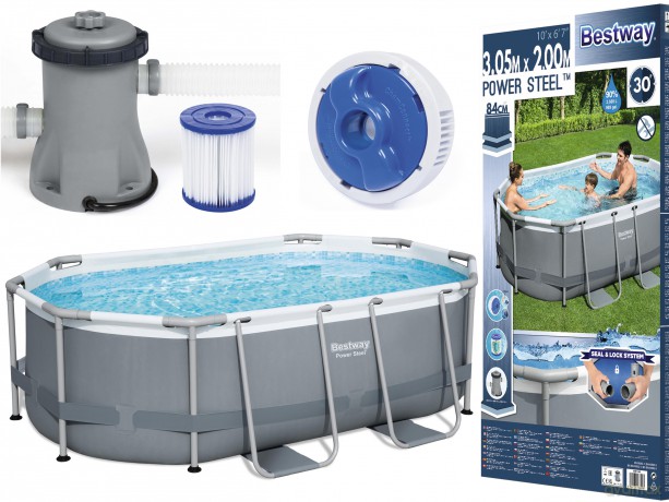 Basen stelażowy 305 x 200 x 84 cm 5614A BESTWAY