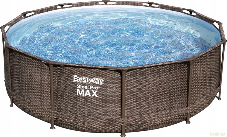 Basen stelażowy 366x100 cm rattan 56709 BESTWAY