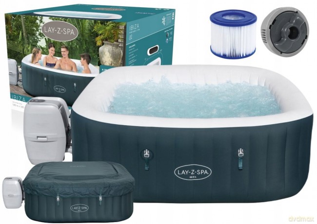 Dmuchany Basen Jacuzzi z Hydromasażem Lay-Z-Spa Ibiza 60015 BESTWAY