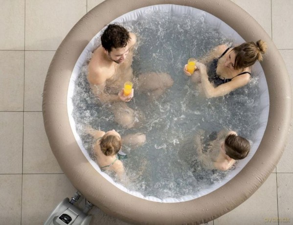 Dmuchany Basen Jacuzzi z Hydromasażem Lay-Z-Spa Palm Springs 60017 BESTWAY