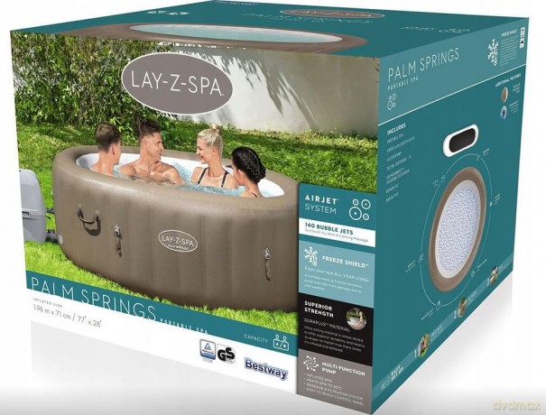 Dmuchany Basen Jacuzzi z Hydromasażem Lay-Z-Spa Palm Springs 60017 BESTWAY
