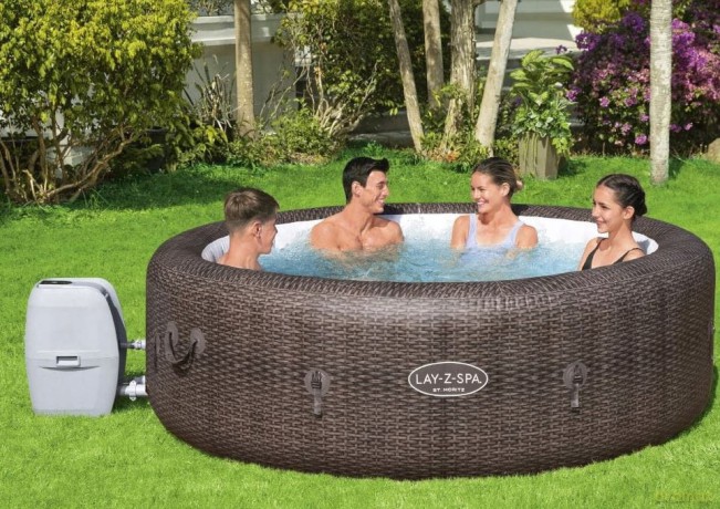 Dmuchany Basen Jacuzzi z Hydromasażem Lay-Z-Spa St.Moritz 60023 BESTWAY