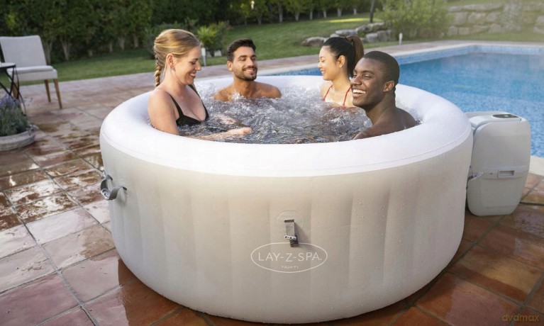 Dmuchany Basen Jacuzzi z Hydromasażem Lay-Z-Spa Tahiti 60007 BESTWAY