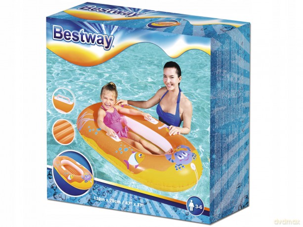 Pontonik dla dzieci 119x79 cm z miękką podłogą 34009 BESTWAY