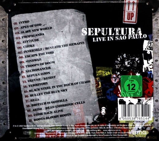 Sepultura: Live In Sao Paulo [CD]+[DVD]