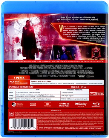 Doktor Strange w multiwersum obłędu [Blu-Ray]
