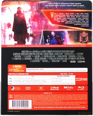 Doktor Strange w multiwersum obłędu (steelbook) [Blu-Ray]