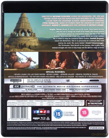Red Sonja (Czerwona Sonja) [Blu-Ray 4K]+[Blu-Ray]