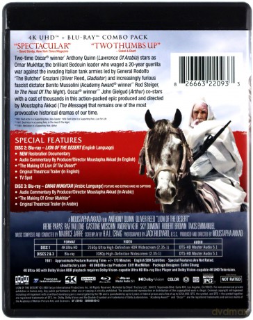 Lion of the Desert (Lew pustyni) [Blu-Ray 4K]+[Blu-Ray]