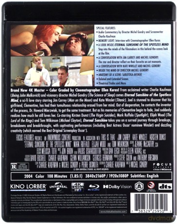Eternal Sunshine of the Spotless Mind (Zakochany bez pamięci) [Blu-Ray 4K]+[Blu-Ray]