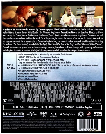 Eternal Sunshine of the Spotless Mind (Zakochany bez pamięci) [Blu-Ray 4K]+[Blu-Ray]