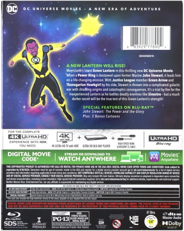 Green Lantern: Beware My Power [Blu-Ray 4K]+[Blu-Ray]