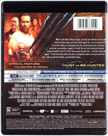 Primal (Instynkt pierwotny) [Blu-Ray 4K]+[Blu-Ray]